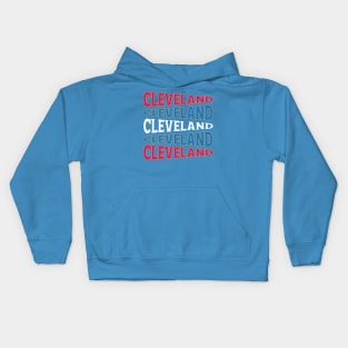 NATIONAL TEXT ART USA CLEVELAND Kids Hoodie